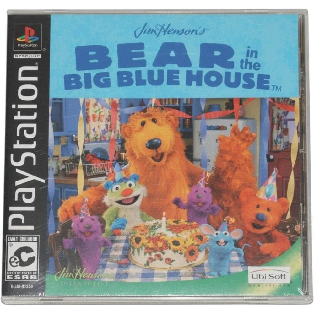 Jim Henson's Bear in the Big Blue House 2002 PlayStation Game SEALED NEW